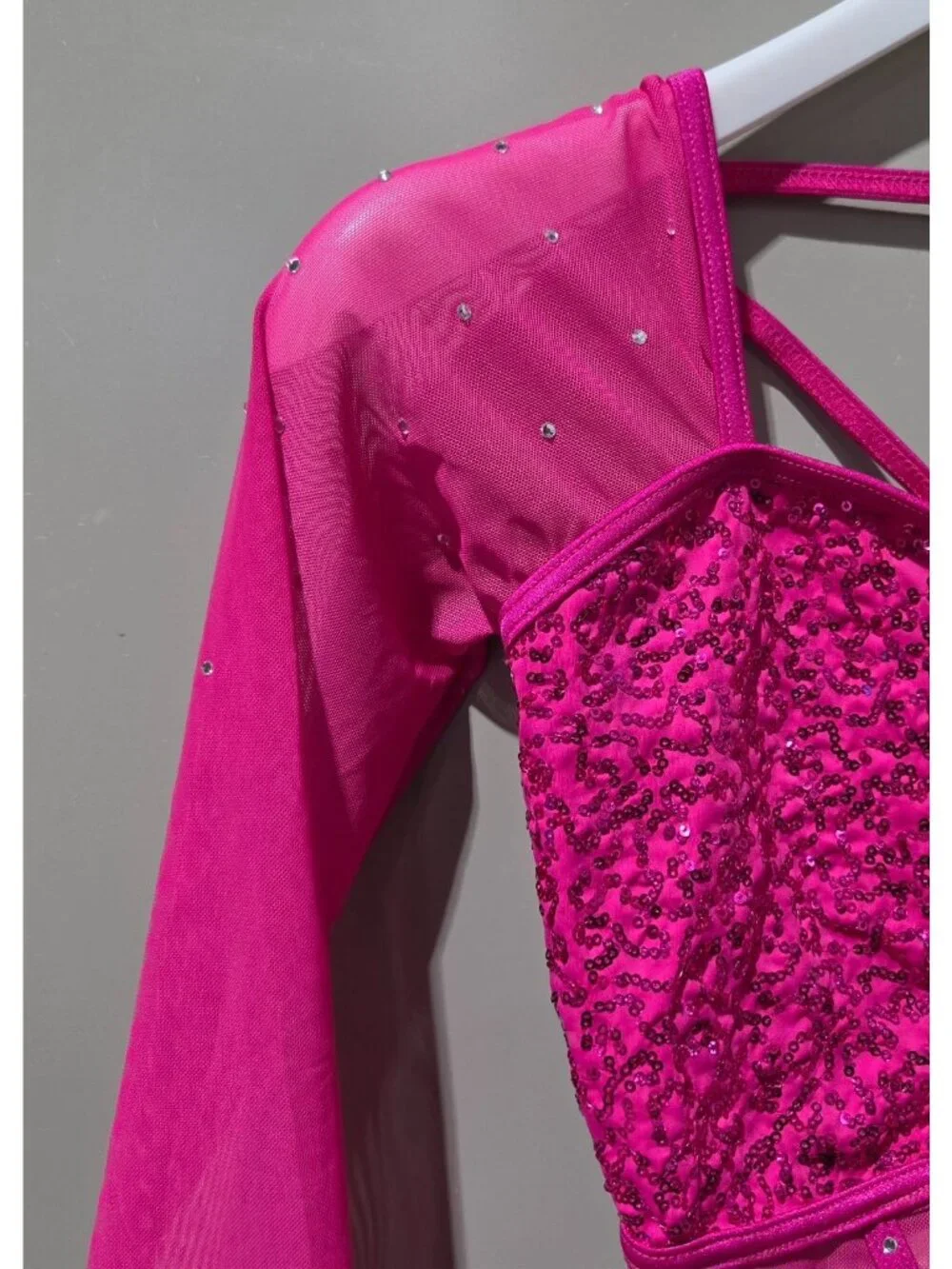 Weissman Elite Pink Pony Club Style 17580 2 Pc Performance Crop & Skirt Size MA